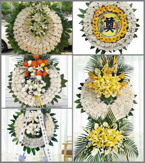 上海嘉定区外冈镇陈周村花圈速递